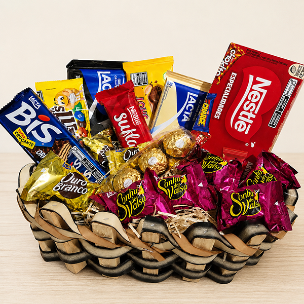 CESTAS COM CHOCOLATE